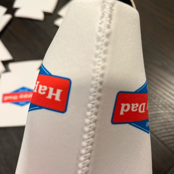 (6) Happy Dad Koozies ❤️🤍💙 - Picture 3 of 3